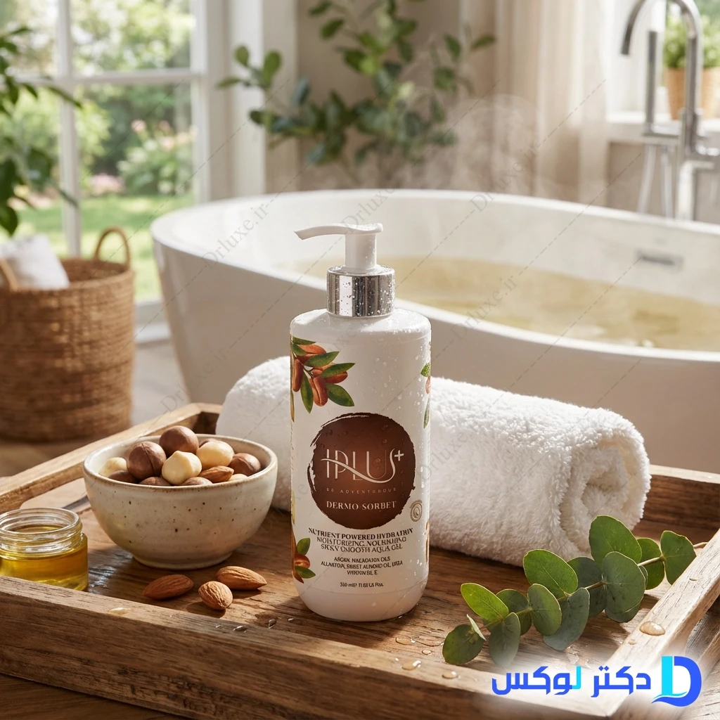 ژل آبرسان و نرم کننده روغن ماکادمیا و آرگان آی پلاس